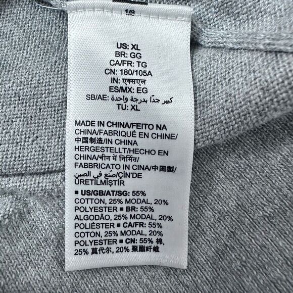 Amazon Women's XL Heart Print V-Neck Pullover Sweater Gray Black Casual Pullover - Picture 5 of 9